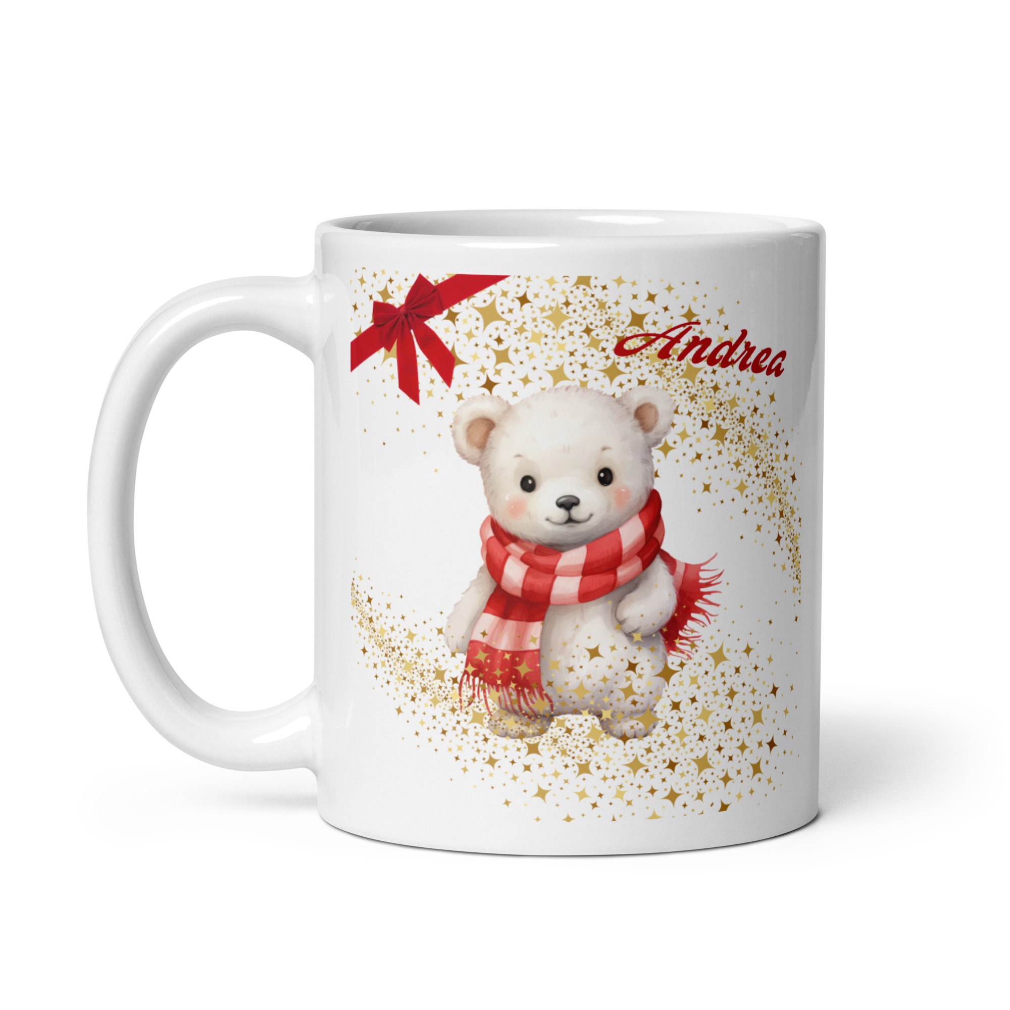 Personalisierte Tasse Bärchen zu Weihnachten mit Namen