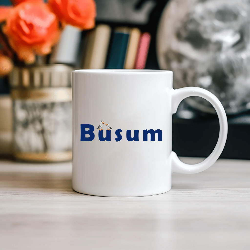 Büsum & Möwen: Maritime Kaffeetasse mit Küstencharme