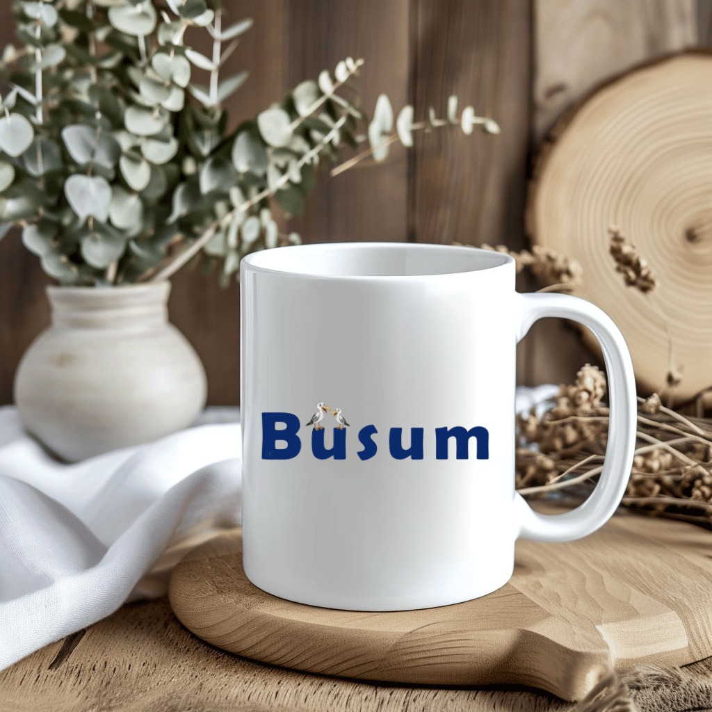 Büsum & Möwen: Maritime Kaffeetasse mit Küstencharme