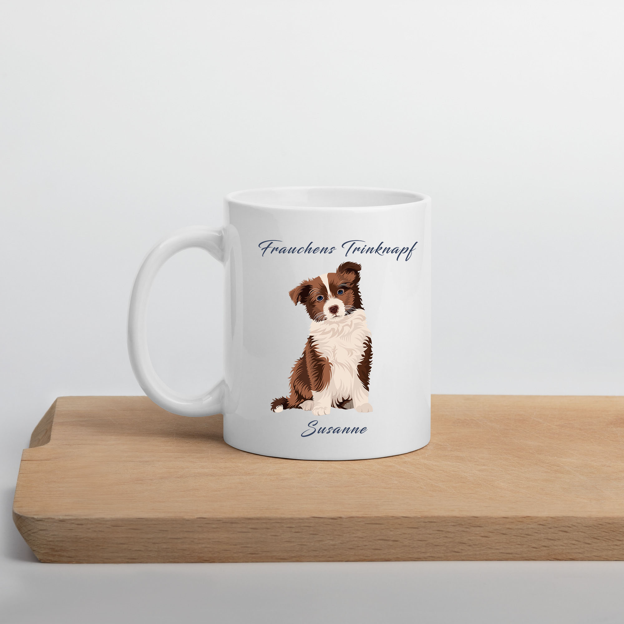 Personalisierte Hundetasse: Witziges Motiv mit eigenem Namen für Hundefans!