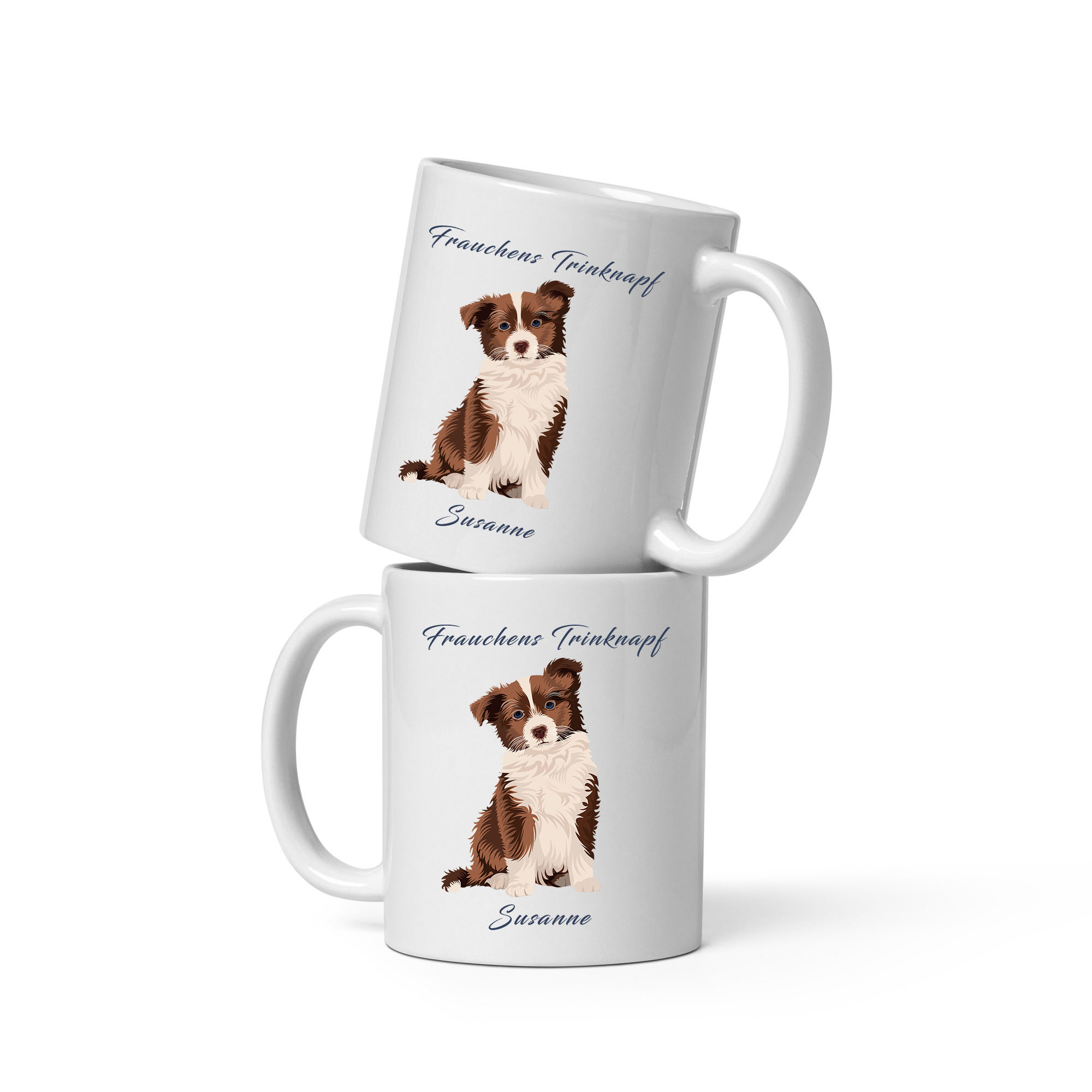 Personalisierte Hundetasse: Witziges Motiv mit eigenem Namen für Hundefans!