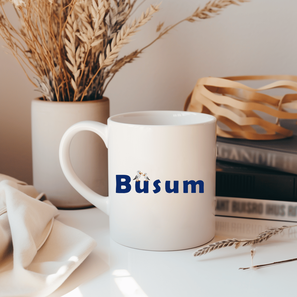 Büsum & Möwen: Maritime Kaffeetasse mit Küstencharme