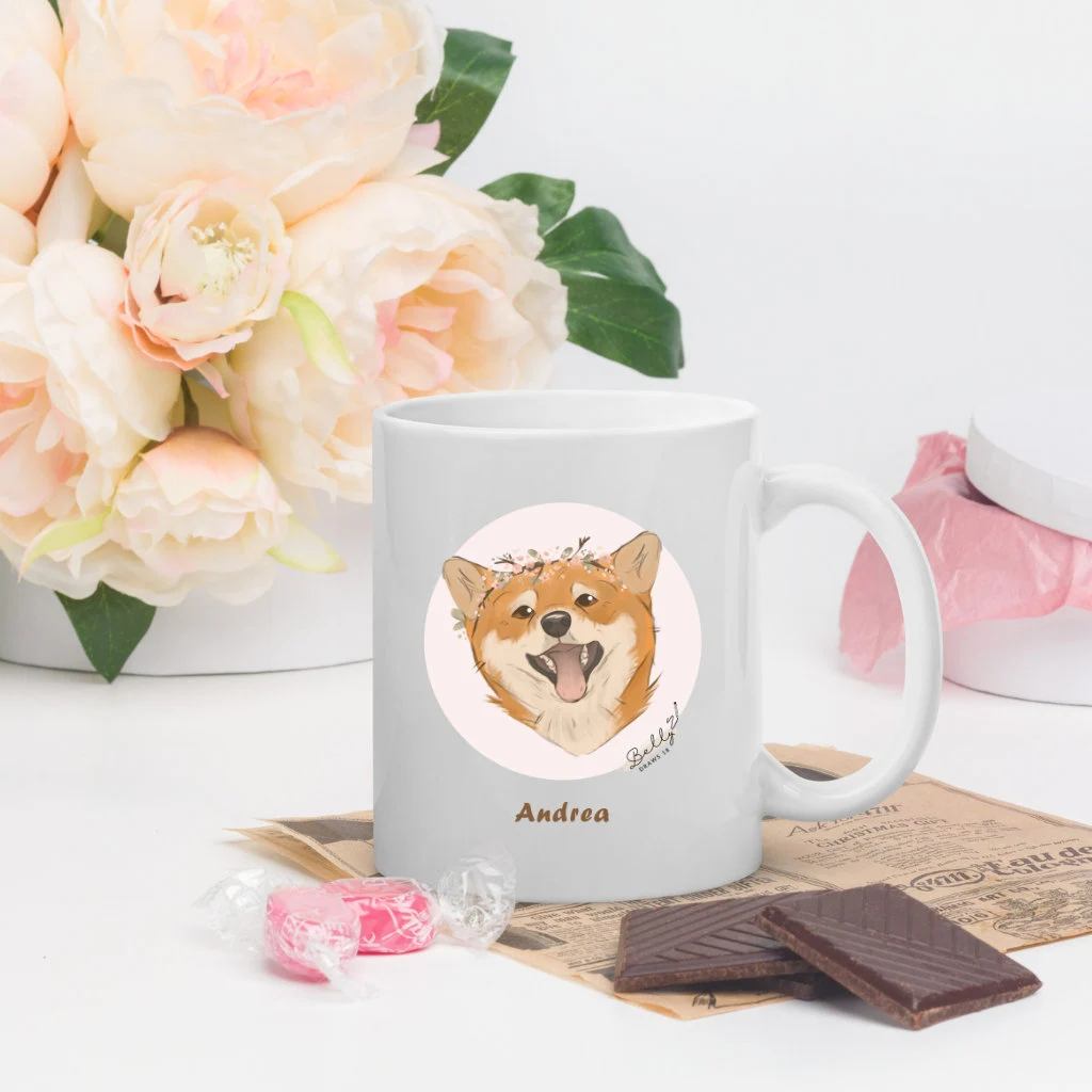 Personalisierte Kinder-Tasse mit Tiermotiv - Einzigartiges Design von Bellydraw