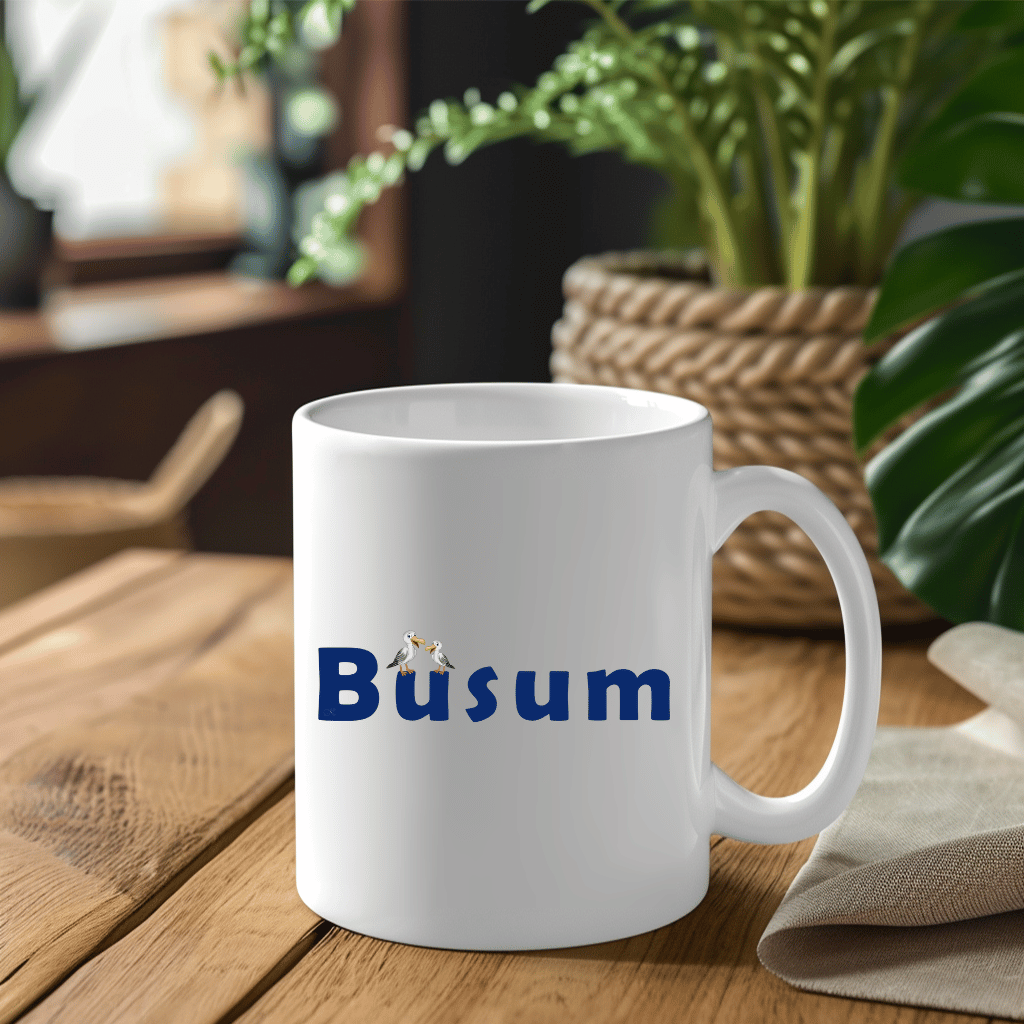 Büsum & Möwen: Maritime Kaffeetasse mit Küstencharme