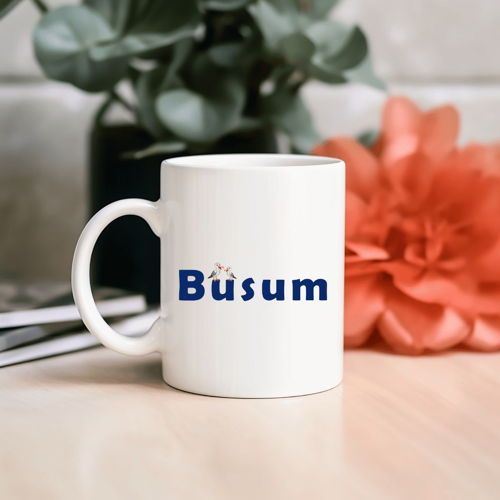 Büsum & Möwen: Maritime Kaffeetasse mit Küstencharme