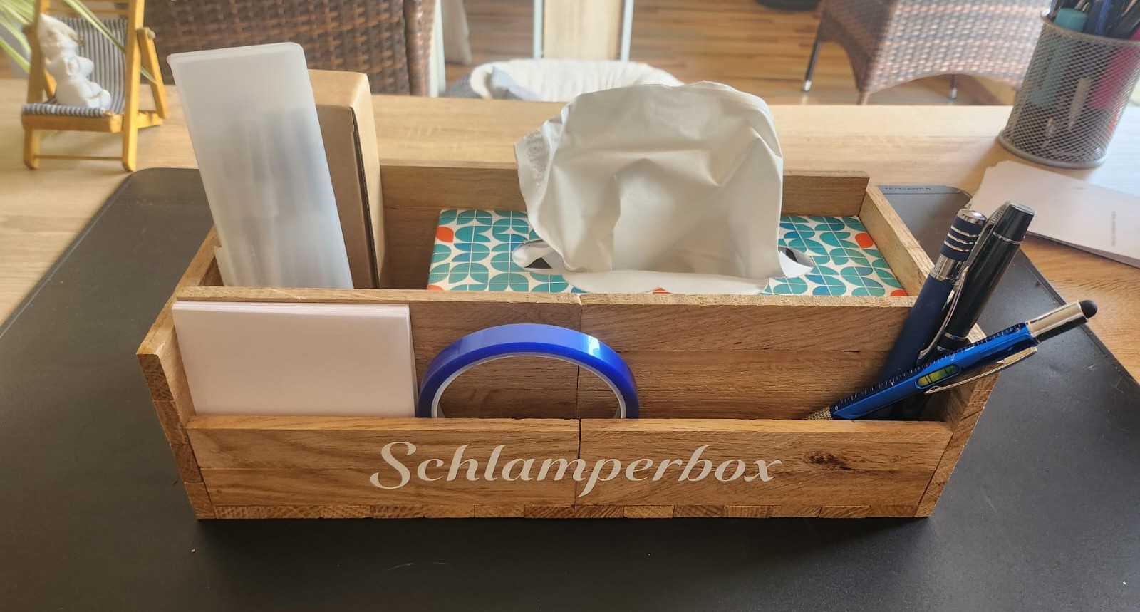 personalisierte Aufbewahrungsbox aus Holz, Organizer, Deko Holzbox