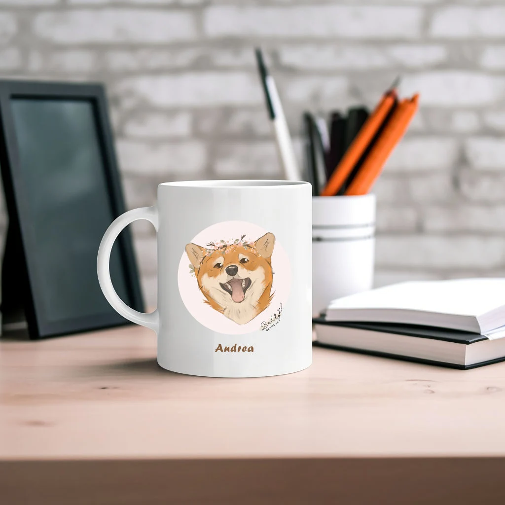 Personalisierte Kinder-Tasse mit Tiermotiv - Einzigartiges Design von Bellydraw