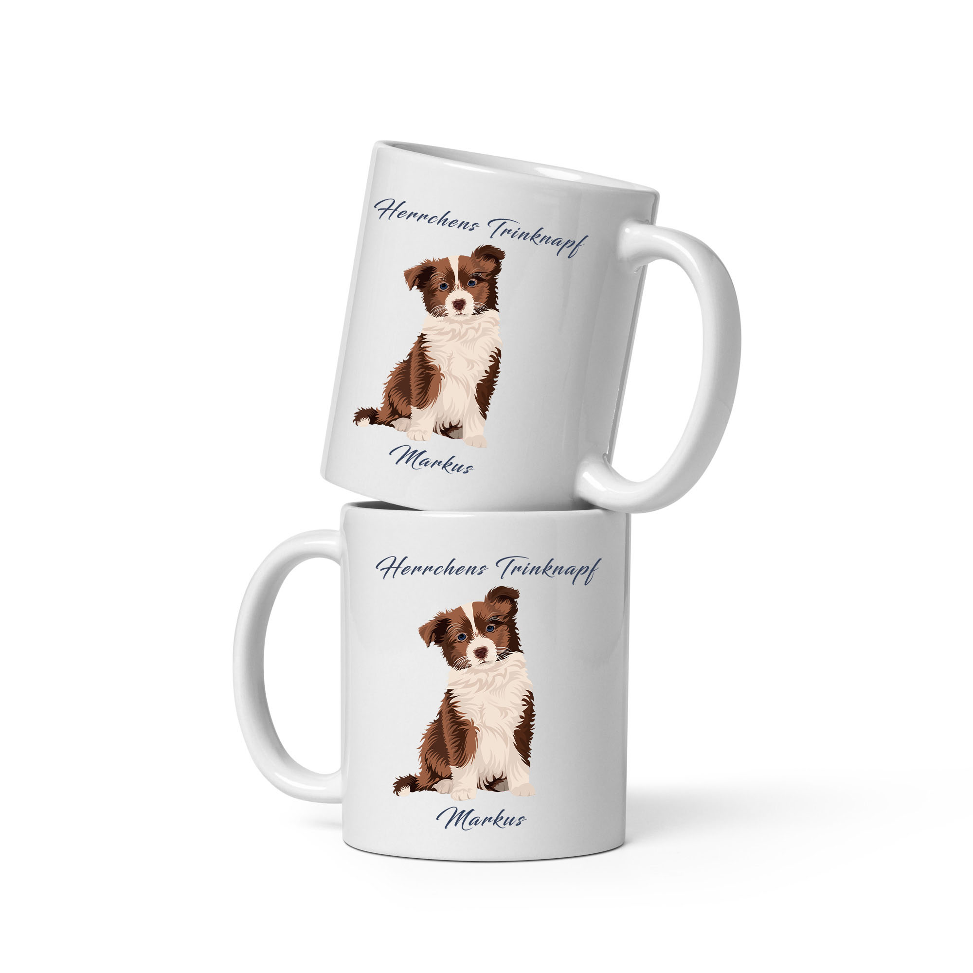 Personalisierte Hundetasse: Witziges Motiv mit eigenem Namen für Hundefans!