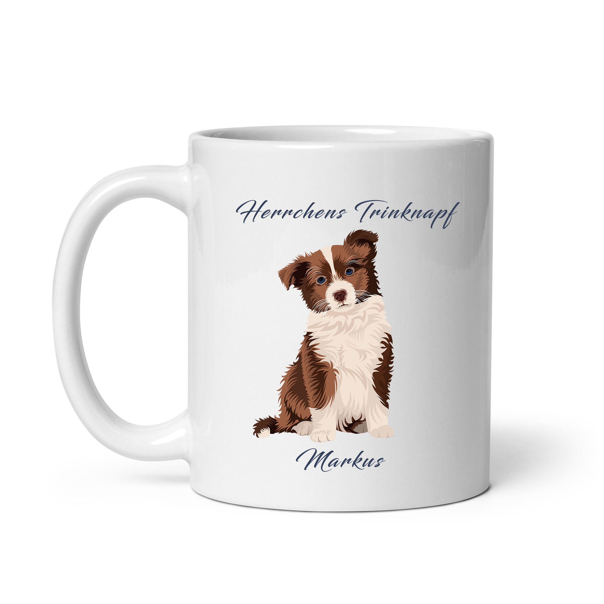 Personalisierte Hundetasse: Witziges Motiv mit eigenem Namen für Hundefans!