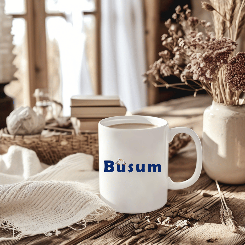 Büsum & Möwen: Maritime Kaffeetasse mit Küstencharme