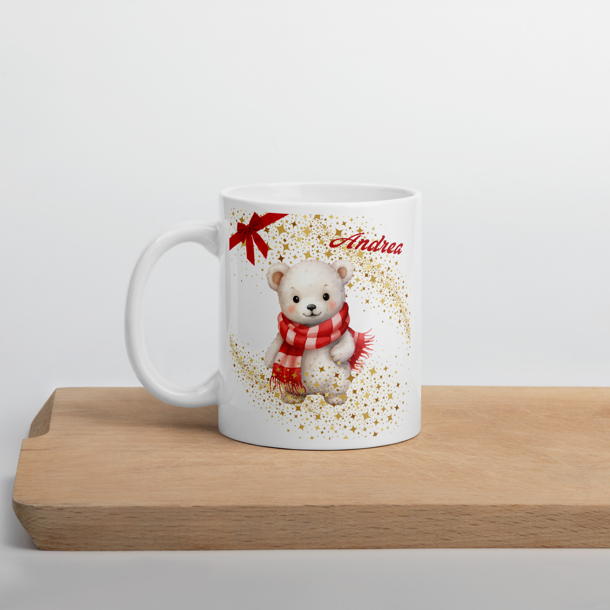 Personalisierte Tasse Bärchen zu Weihnachten mit Namen