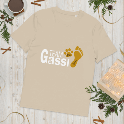 Team Gassi T-Shirt mit Pfoten- und Fußabdruck – Personalisiertes Shirt für Hundebesitzer – Bild 2